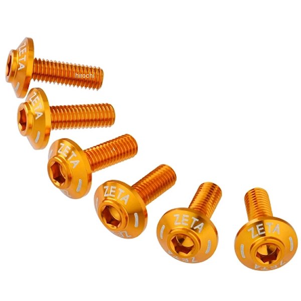 G5999 ジータ ZETA スクリーンボルト 6個 ゴールド