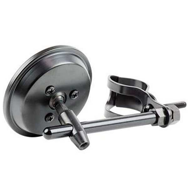 G6-00121 GOODS グッズ フォーククランプミラー 3インチラウンド 黒