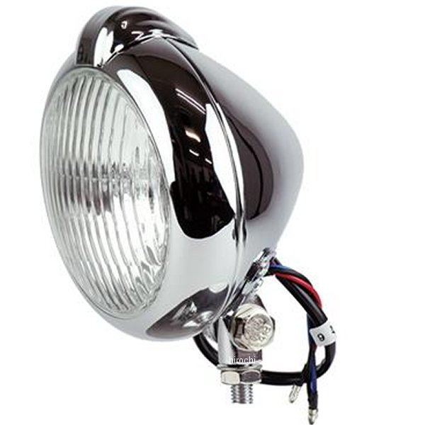 G6-00147 GOODS グッズ 5インチ UNITYタイプヘッドライト H4 クローム