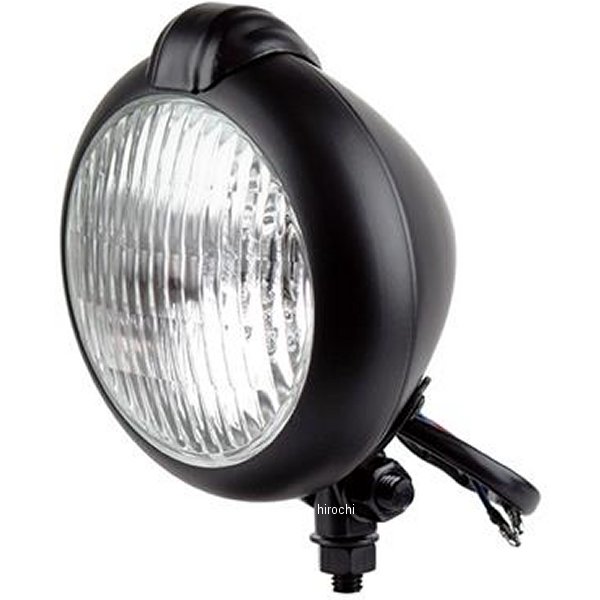 G6-00148 GOODS グッズ 5インチ UNITYタイプヘッドライト H4 黒