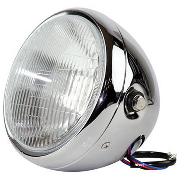 G6-00204 GOODS グッズ 6-12インチ ルーカスタイプヘッドライト クローム