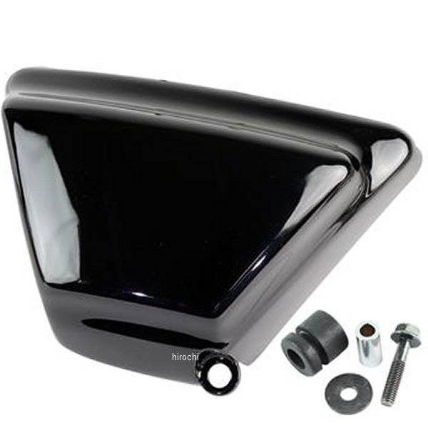 G6-00240 GOODS グッズ ビルトインサイドカバー（右） 08年以前 SR500、SR400 黒塗装仕上げ