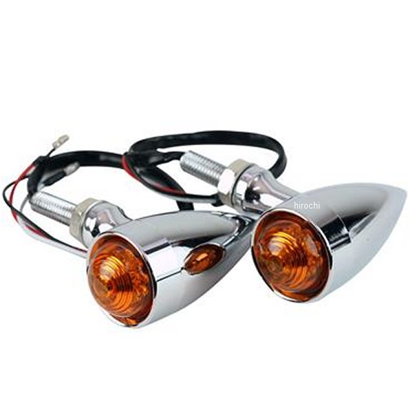 G6-00263 GOODS グッズ ブレットLEDウインカー クローム