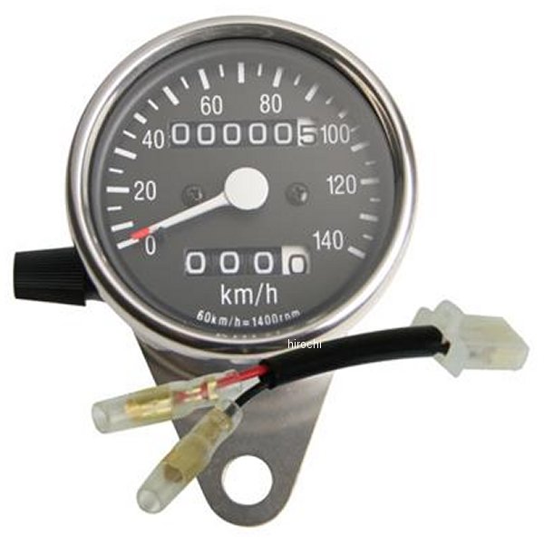 G7-00064 GOODS グッズ サイドマウントメーターキット φ60 トリップ付き SR500、SR400 ドラムブレーキ車