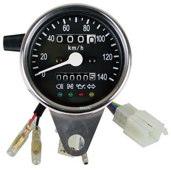 G7-00065 GOODS グッズ サイドマウントメーターキット φ60インジゲーターランプ付き SR500、SR400 ドラムブレーキ車