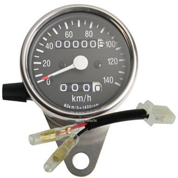G7-00115 GOODS グッズ サイドマウントメーターキット φ60 トリップ付き 黒ボディ 06年以前 250TR