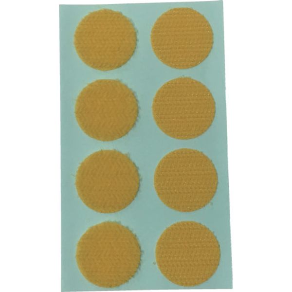 G72 828-0526 (株)ユタカメイク ユタカメイク マジックテープ ワンタッチ 22φ 8コ入り イエロー
