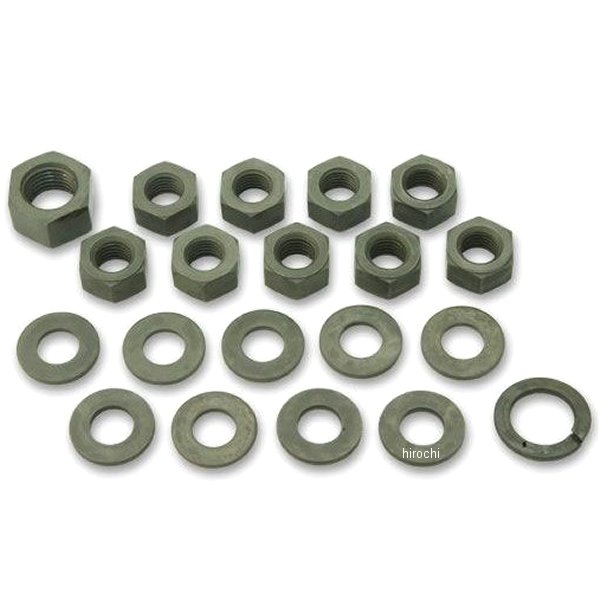 G9671-20 ガッツクローム キッカーカバーナットキット パーカライズド