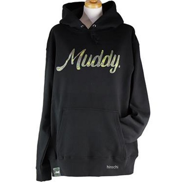 GA-00244 GOODS グッズ Muddy CAmoufLAge 10.0oz フーディー Mサイズ 黒
