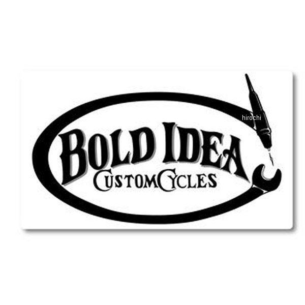 GA-00247 GOODS グッズ ステッカー "BOLD IDEA" 黒/白
