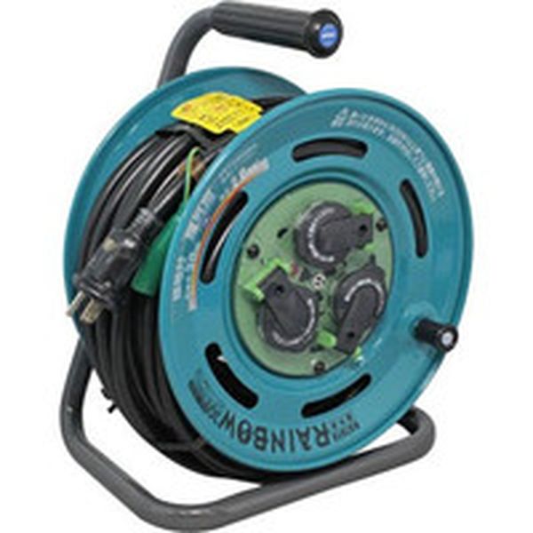 GE30K 164-5081 (株)ハタヤリミテッド ハタヤ 屋外用レインボーリール 単相100Vアース付 30m