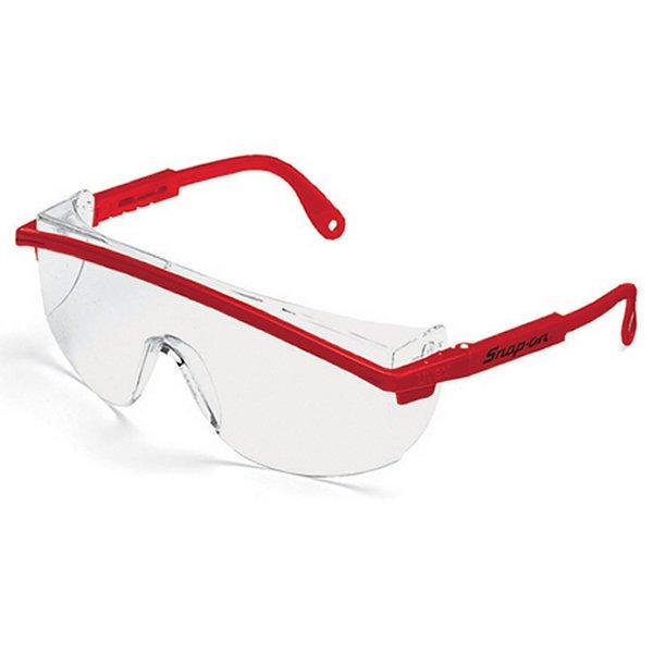 GLASS1R スナップオン Snap-on セーフティ ガラス クリアレンズ/レッドフレーム