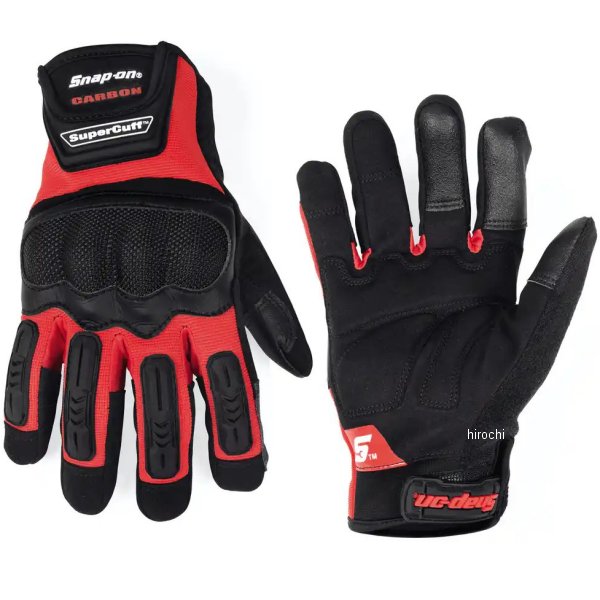 GLOVE503CXLA スナップオン Snap-on グローブ ヘビーデューティー カーボンナックル スーパーカフ 赤