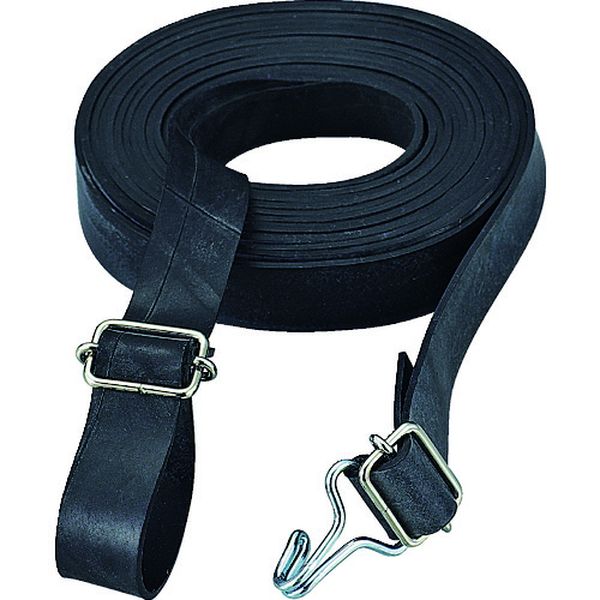 GR2010KW 207-2099 ゴムロープ金具付き Wフックバックル付20mmX1.0m 1Pk(袋)＝10本入