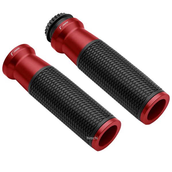 GR222R リゾマ rizoma グリップ URLO 22.2mmハンドル用 レッド