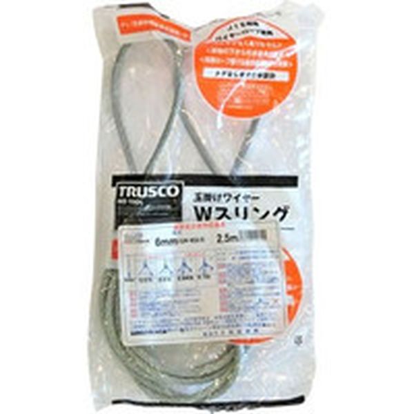 GR6S2.5 176-9995 トラスコ中山(株) TRUSCO Wスリング Aタイプ 6mmX2.5m