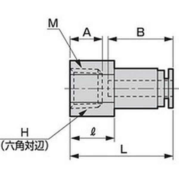 GWS1215M チューブ継手 ニュージョイント ストレートタイプ 適合チューブ外径12mm 接続口径Rc1/2