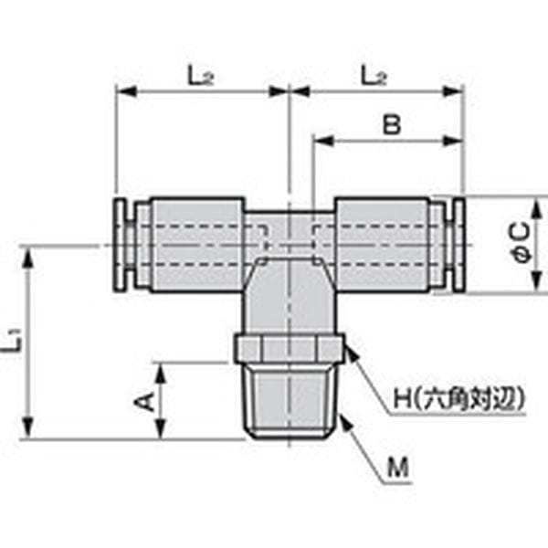 GWT86 CKD(株) CKD ニュージョイントチーズタイプ 適合チューブ外径：8mm 接続口径R1/8