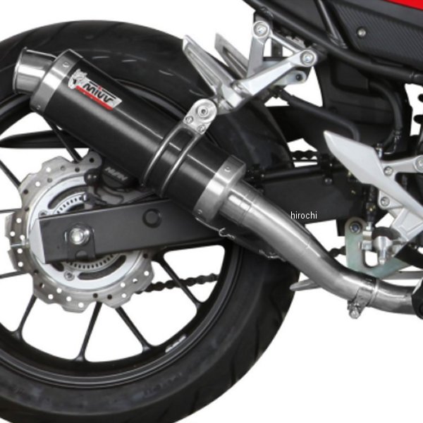 H.062.LXB ミヴ Mivv スリップオンマフラー GP PRO 16年-18年 CB500F ステンブラック