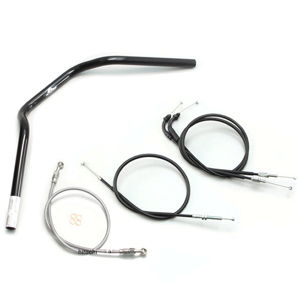 H032-070B ハリケーン POLICE2ハンドルセット BK CB250R