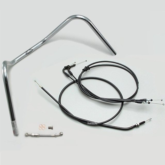 H034-014C ハリケーン 300ドロップエンド ハンドルセット モンキー125 クローム
