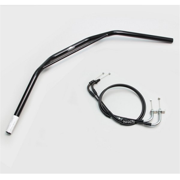 H044-031B ハリケーン トラッカーHIGH ブリッジ付 ハンドルセット ダックス125 黒