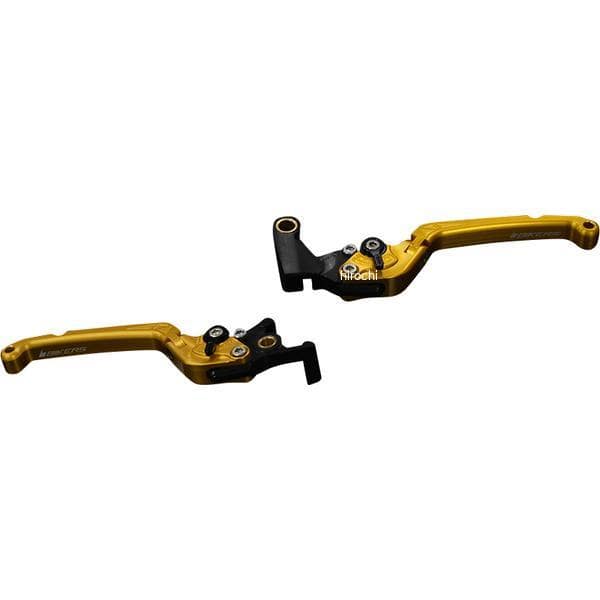 H0982-LGD バイカーズ BIKERS レバーセット 可倒式 フラットタイプ ライトゴールド 17年-24年 ホンダ CBR250RR