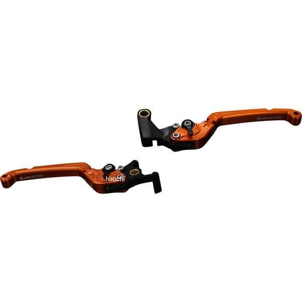 H0982-ORG バイカーズ BIKERS レバーセット 可倒式 フラットタイプ オレンジ 17年-24年 ホンダ CBR250RR
