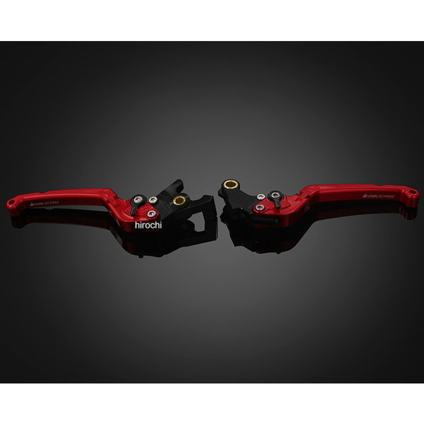 H0995-RED バイカーズ BIKERS レバーセット 可倒式 フラットタイプ レッド 22年 ホンダ 400X