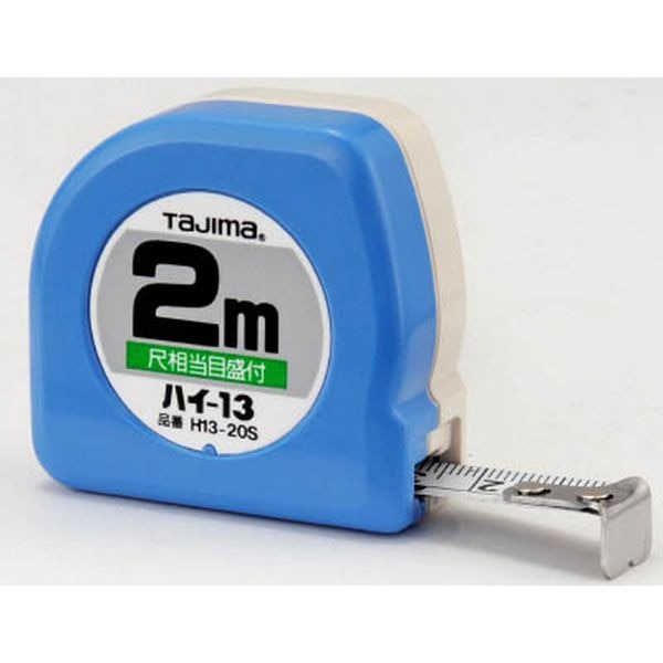 H1320SBL 374-9258 (株)TJMデザイン タジマ ハイコンベックス-13 2m 尺相当目盛付 ブリスター