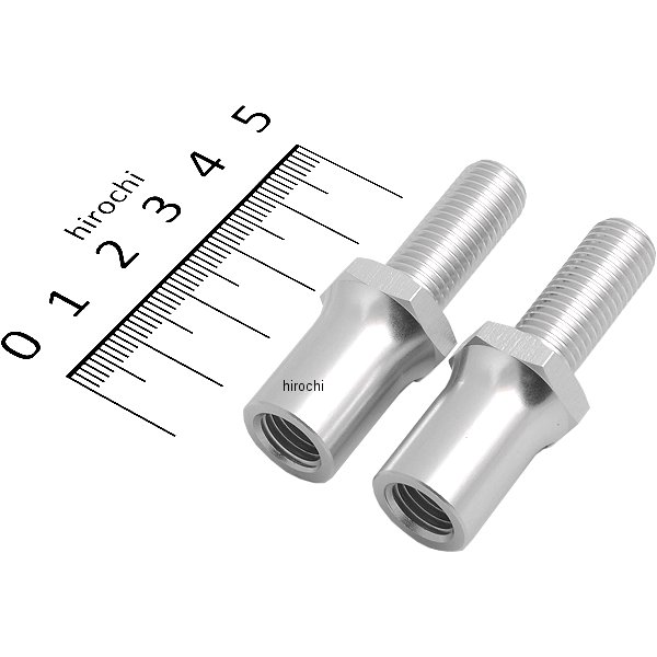 HA5224A ハリケーン ウインカー取付延長ボルト シルバーアルマイト