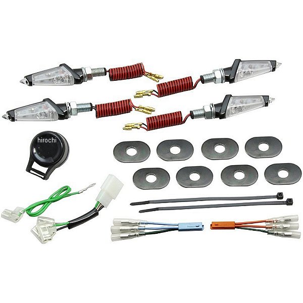 HA5229BC ハリケーン LEDダガーウインカーキット 16年 グロム 黒 クリアレンズ