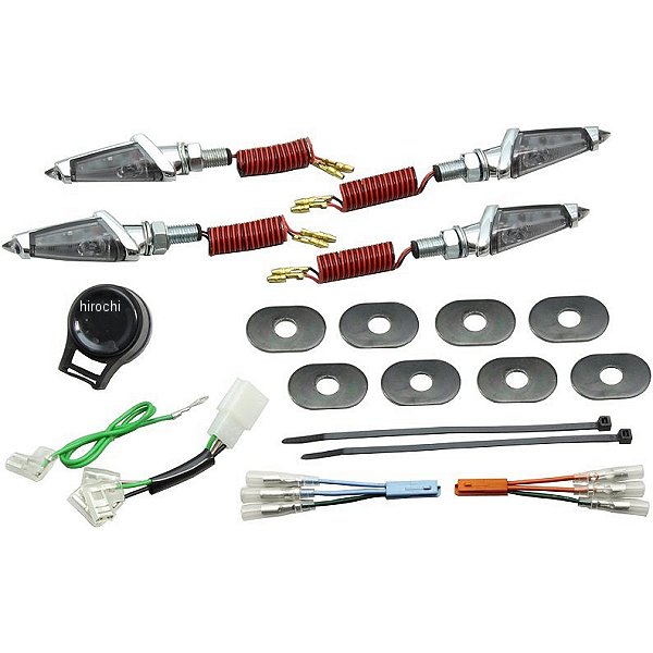 HA5229MS ハリケーン LEDダガーウインカーキット 16年 グロム メッキ スモークレンズ