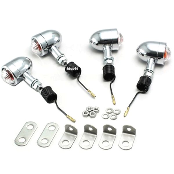 HA5305C-02 ハリケーン ミニブレットウインカーキット 78年-08年 モンキー、ゴリラ クリアレンズ 4個入り