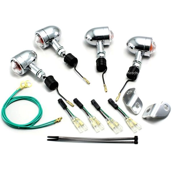 HA5311C-02 ハリケーン ミニブレットウインカーキット 02年-13年 250TR クリアレンズ 4個入り