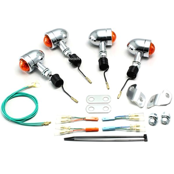 HA5318-01 ハリケーン ミニブレットウインカーキット 08年-16年 エイプ50 オレンジレンズ 4個入り