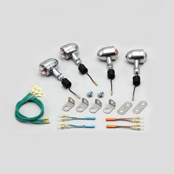 HA5319C-01 ハリケーン ミニ ブレットウインカーキット 外径φ37 クリアレンズ ・モンキー FI車