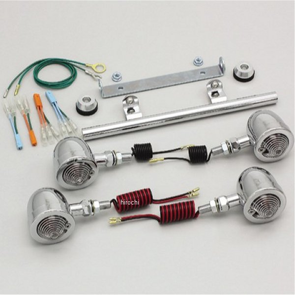 HA5338C ハリケーン ブレットウインカーキット 01年-03年 シャドウ400 クリアレンズ 4個入り