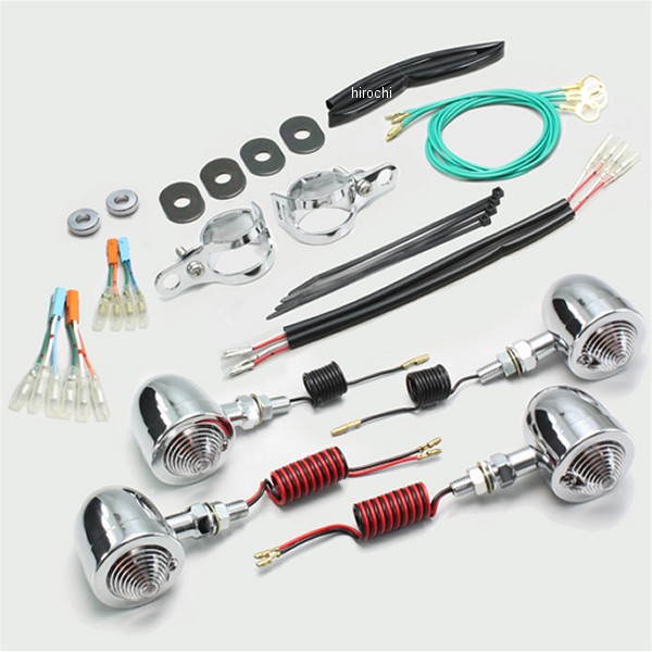 HA5351C ハリケーン ブレットウインカーキット レブル250、レブル500 クリアレンズ