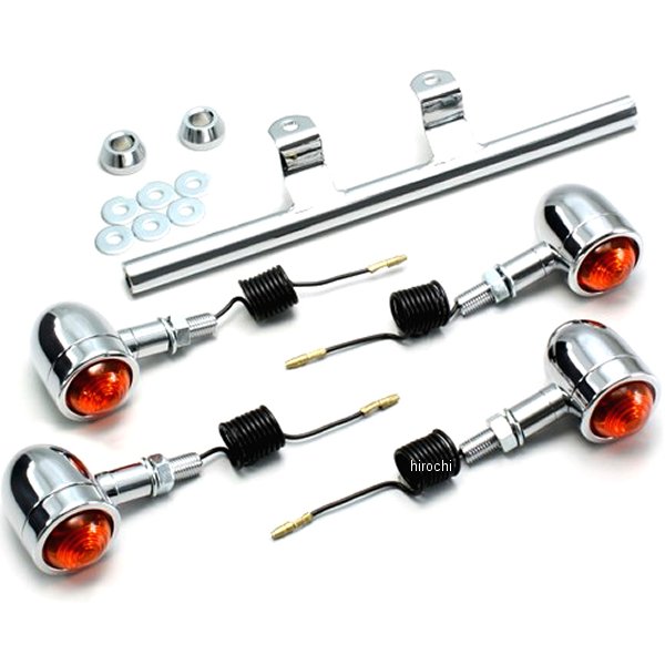 HA5419-01 ハリケーン ミニブレットウインカーキット 96年以降 ドラッグスター400 オレンジレンズ 4個入り