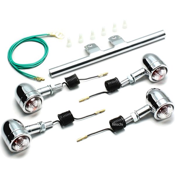 HA5421C-01 ハリケーン ミニブレットウインカーキット 96年-99年 ジョーカー90、ジョーカー50 クリアレンズ 4個入り