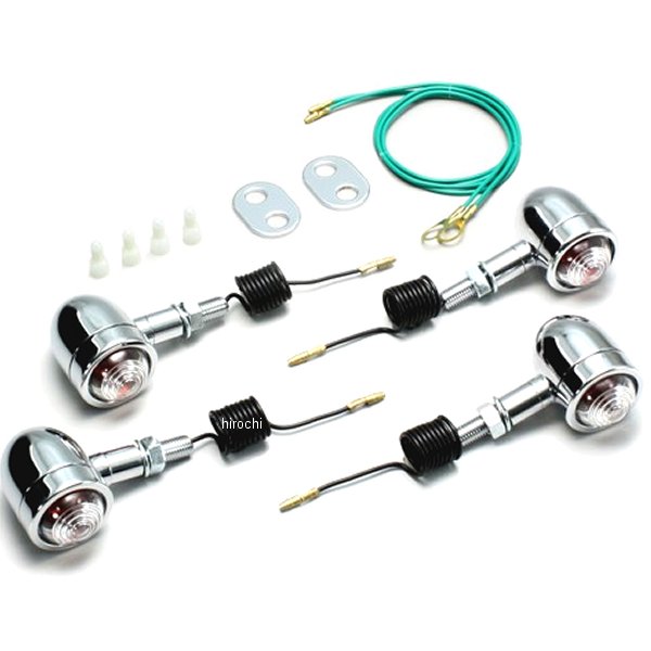 HA5424C-01 ハリケーン ミニブレットウインカーキット 86年-99年 ジャズ クリアレンズ 4個入り