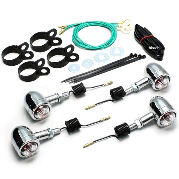 HA5426C-01 ハリケーン ミニブレットウインカーキット 95年-03年 バルカン800 クリアレンズ 4個入り