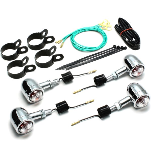 HA5427C-01 ハリケーン ミニブレットウインカーキット 88年-01年 スティード クリアレンズ 4個入り