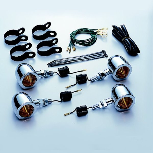 HA5428-01 ハリケーン ミニブレットウインカーキット (オレンジレンズ) ・ドラックスター1100