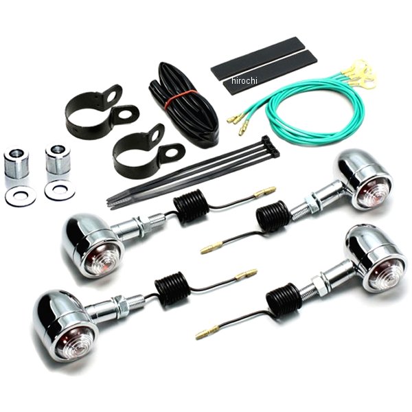 HA5434C-01 ハリケーン ミニブレットウインカーキット 00年以降 ドラッグスター250 フレームタイプ クリアレンズ 4個入り