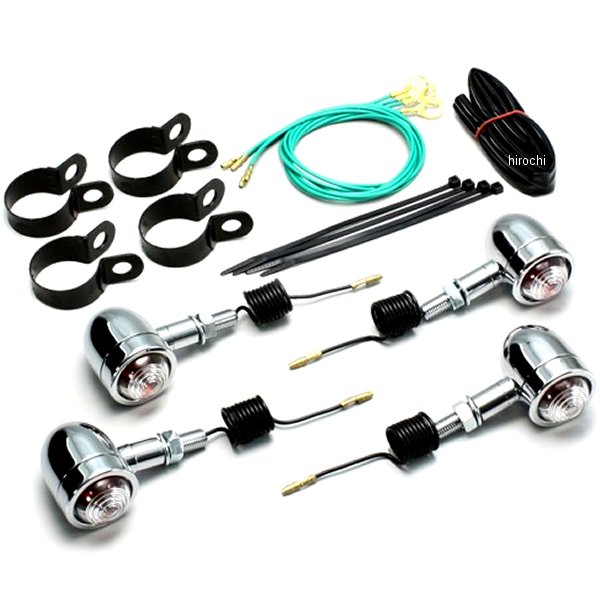 HA5436C-01 ハリケーン ミニブレットウインカーキット 98年-99年 スティード400 フレームタイプ クリアレンズ 4個入り