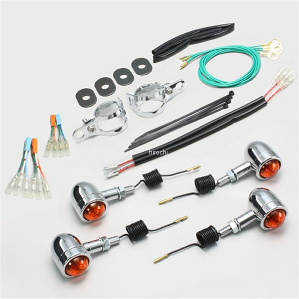 HA5451 ハリケーン ミニブレットウインカーキット レブル250、レブル500 オレンジレンズ