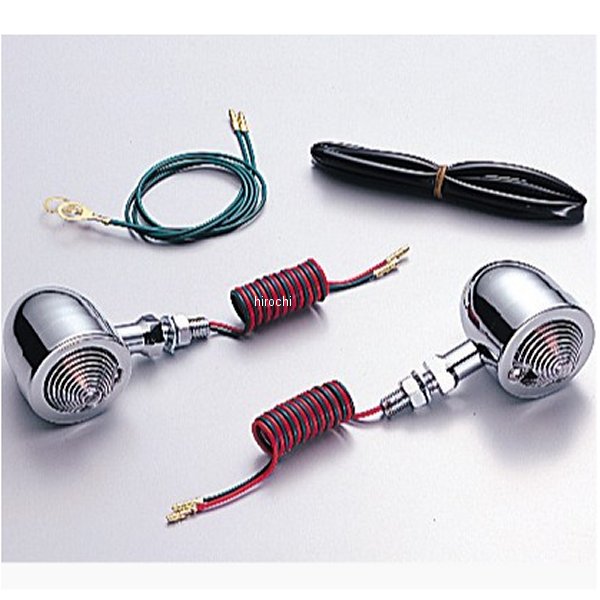 HA5505C-01 ハリケーン ブレットウインカー M10×L25×P1.25 汎用 クリアレンズ 2個入り