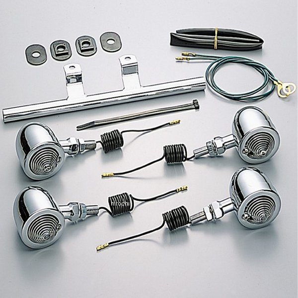 HA5530C-01 ハリケーン ブレットウインカーキット 00年-08年 シャドウスラッシャー ステムタイプ クリアレンズ 4個入り